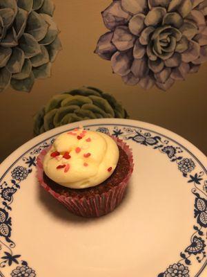 Red velvet with cream cheese frosting