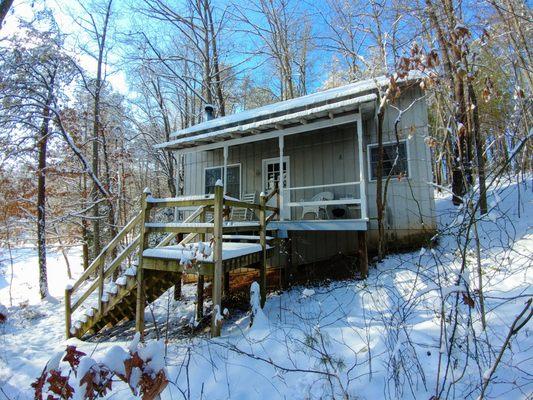 Cabin #1 in the Snow!