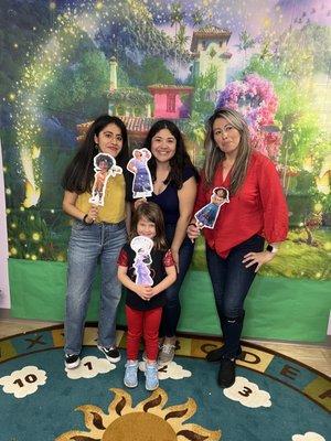 Emma & her teachers for their culture day at school! Emma was so excited!!