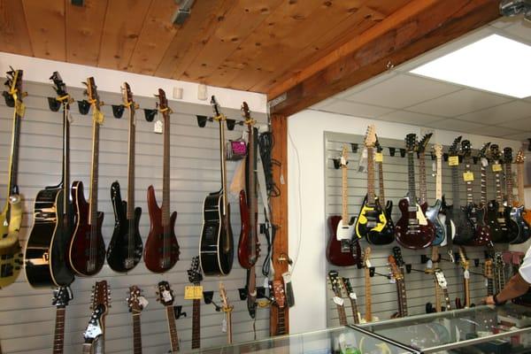 Wimpey's has a wide and Beautiful assortment of Guitars,Bass,Acoustic,and Electric!