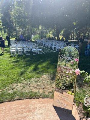 Ceremony area