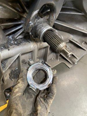 Damaged release bearing