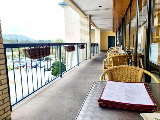 Out side balcony seating