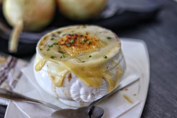 Our Ale & Onion Soup is a staple on our menu at Karl's!