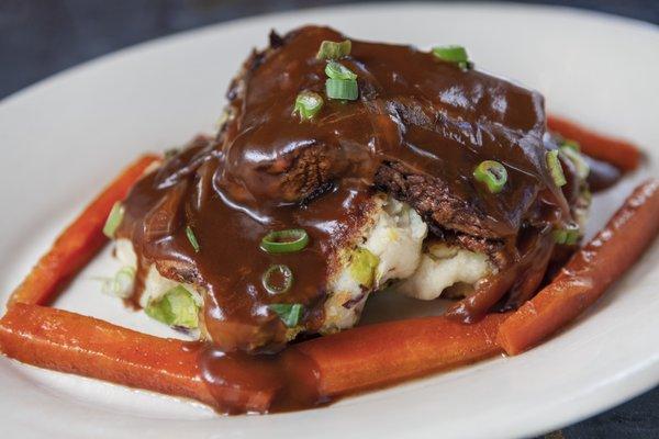 Short Ribs & Squeak Griddle Cakes--BFF had this and although I never heard of "squeak" it was AMAZING!