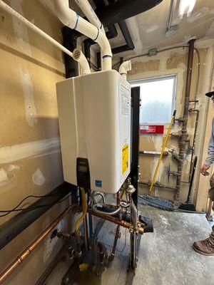 Navien tankless water heater finished install