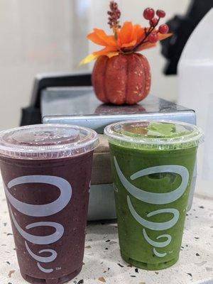 Acai and Green juice