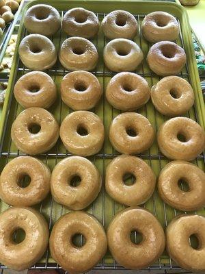 Hot glazed donuts