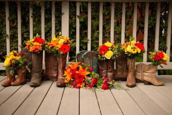 Loving the boots and flowers!