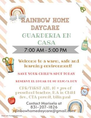 Rainbow Home Day Care