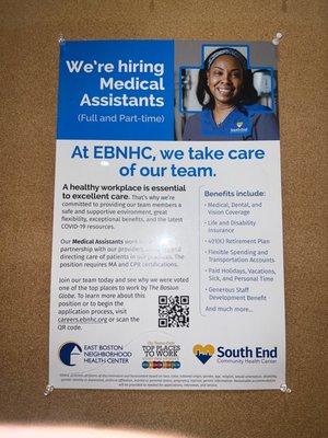 Looking for a job? EBNHC is hiring!