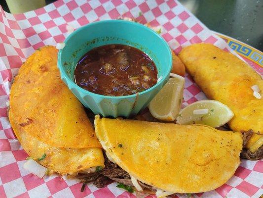 Birria tacos