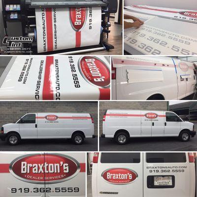 Fleet Graphics for Braxton's Dealership Service printed and installed in house!