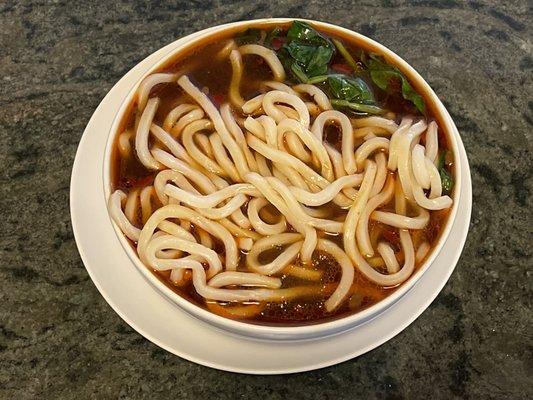 My favorite dish at Lili & Loo - Stewed Beef Noodle Soup.  The beef is under the noodles!