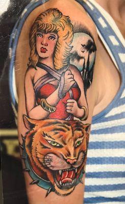 Eye of the Tiger tattooed by Sid Stankovits