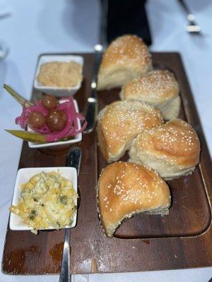 Benne Seed Parker House Rolls