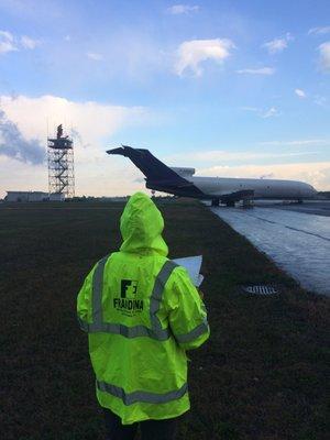 Surveying at Buffalo Niagara International Airport