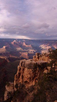 Grand Canyon on a very cold day in April