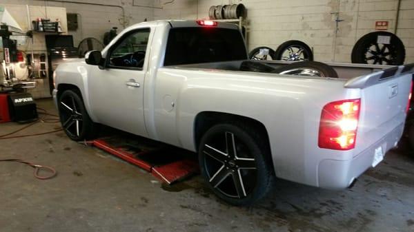 2011 Chevy Silverado Short Bed 24" Heavy Hitters