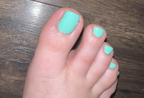 Gel pedicure