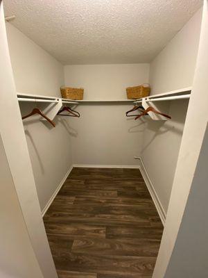 Master bedroom closet