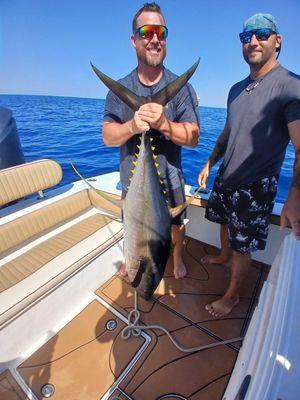 JD with his prized Yellowfin!