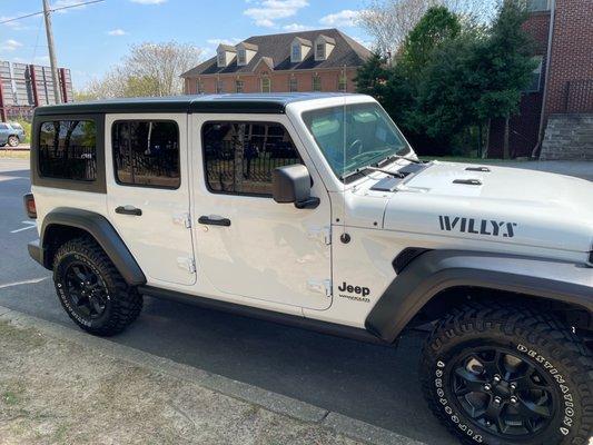 Cleanest the Jeep has ever been!