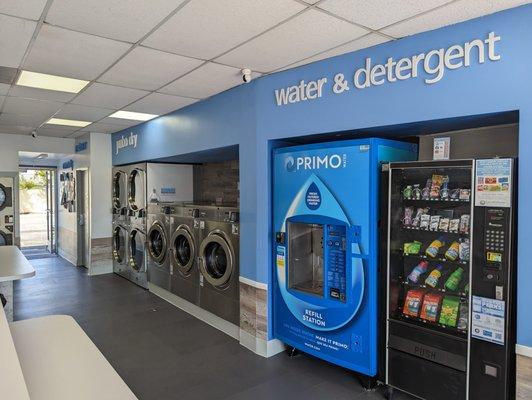 Water and laundry supply vending