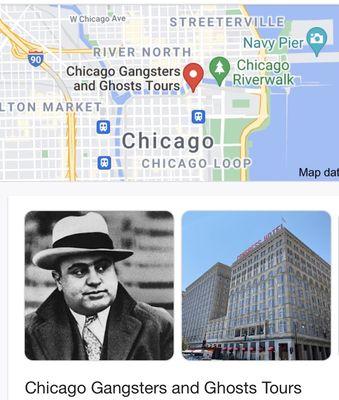 Al Capone picture abs map of tour