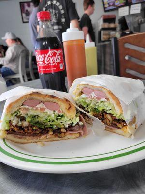 Cubana sandwich.. enough for two people to share!