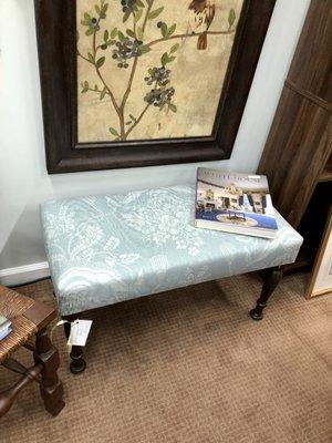 Vintage Bench in Blue, "White House" book