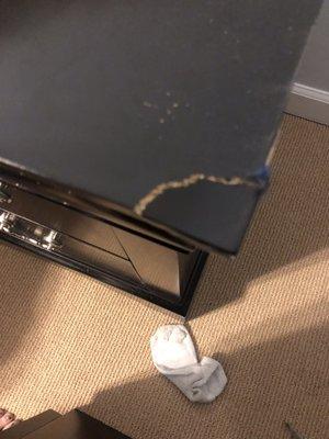 Broken furniture