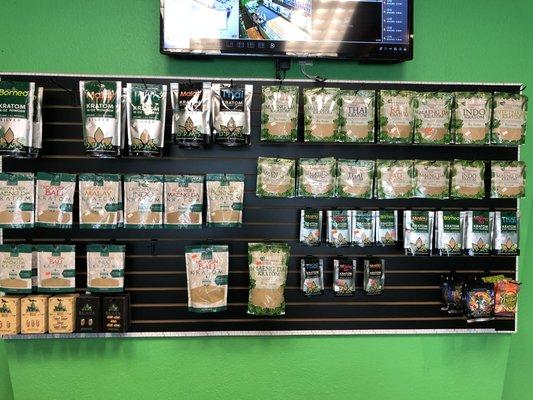 Big selections of Kratom.