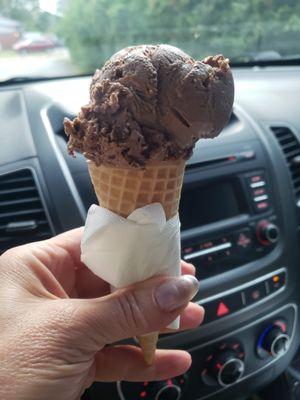 a baby cone of chocolate peanut butter cup #yum#ReviewsByRL