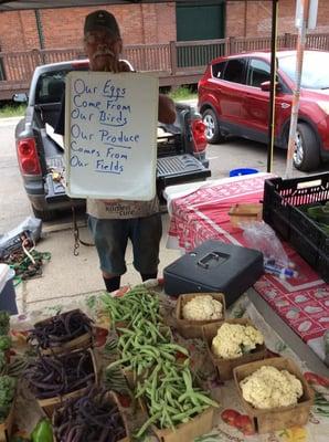 real food grown and sold by real people from just out of town.