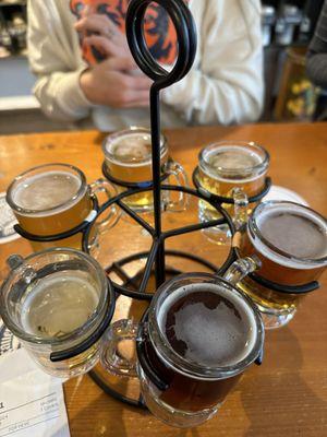 Beer flight.