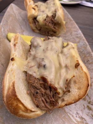 Brisket cheesesteak