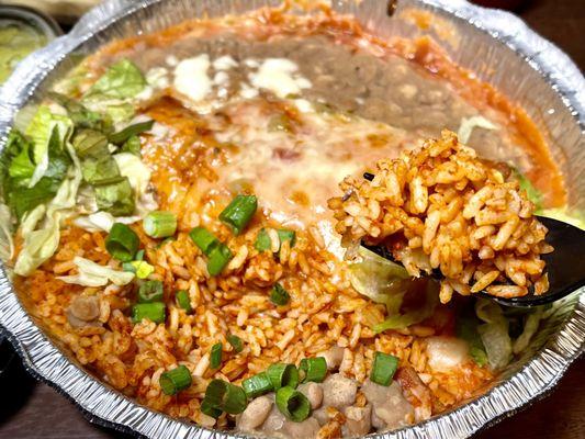 Rice and Beans sides with meal