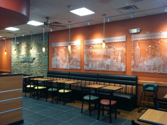 Check out New Metro Décor at this Subway.