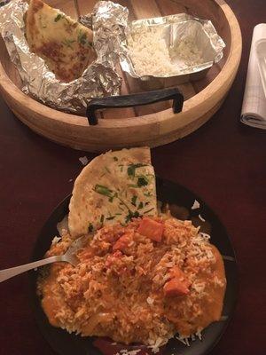 Chicken Tikka Masala and Garlic Naan!