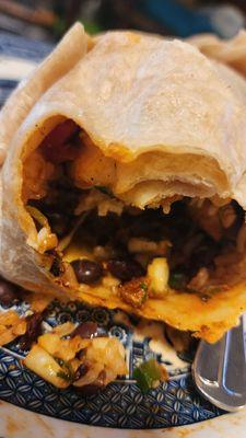 Chicken Al pastor burrito