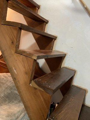 Stairs refinished - This was such an amazing piece of work!!!  They are truly artistic!!