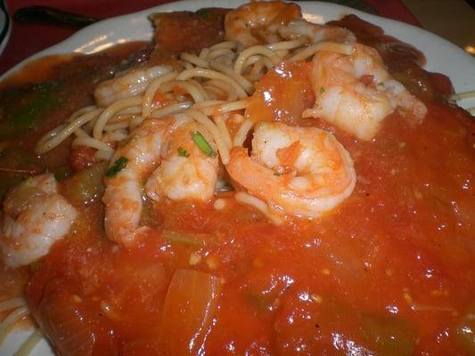 Creole Shrimp Spaghetti