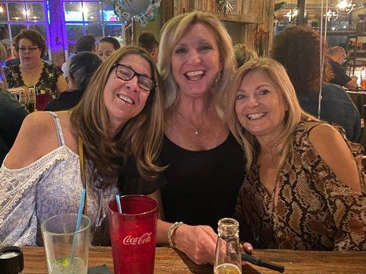 This is me on the left with my beautiful gal pals; and blondes really do have more fun!  Thank you sweet Teresa, my lil 'T"