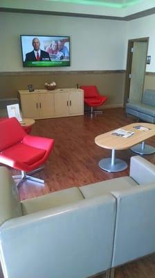 Another view of our waiting area we have free coffee and tea if your waiting for your prescriptions.