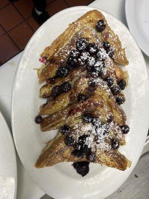 Blueberry French toast.