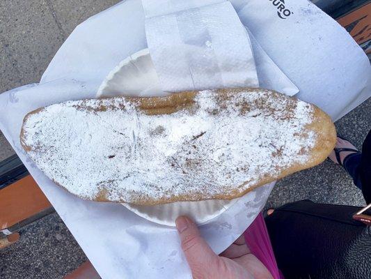 Powder sugar...fried dough