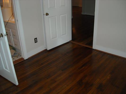 After Costen Floors sanded and finished the dining room!