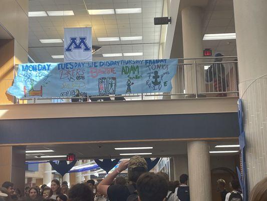 HOCO decorations for minnetonka high school