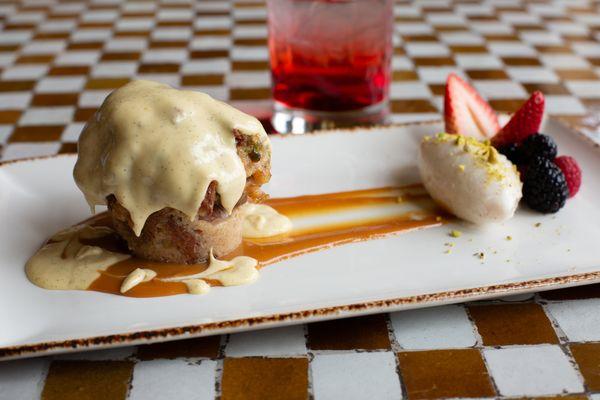 Signature Bread Pudding Dessert